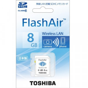 Toshiba FlashAir SDHC Karte 8 GB sd-wl008g-22